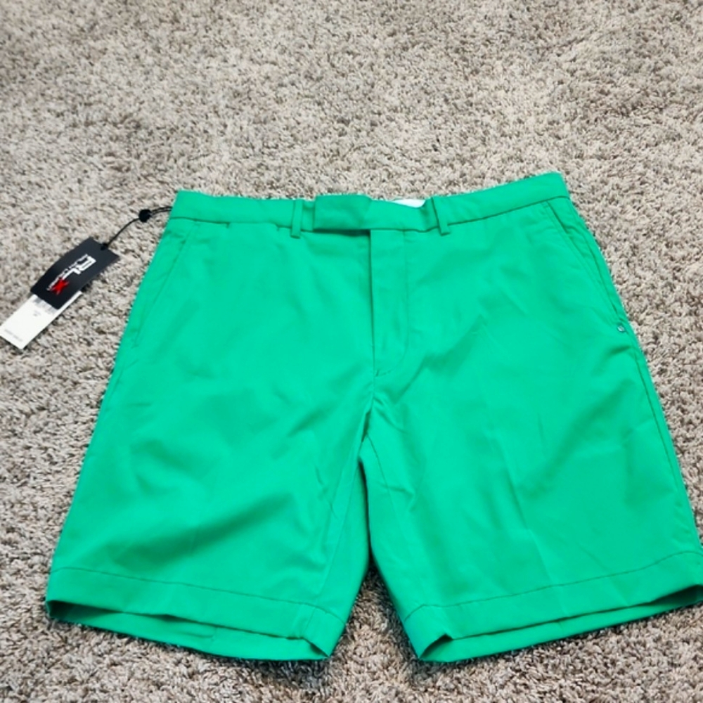 Ralph Lauren RLX Collection-Vibrant Green Flat Front Shorts
